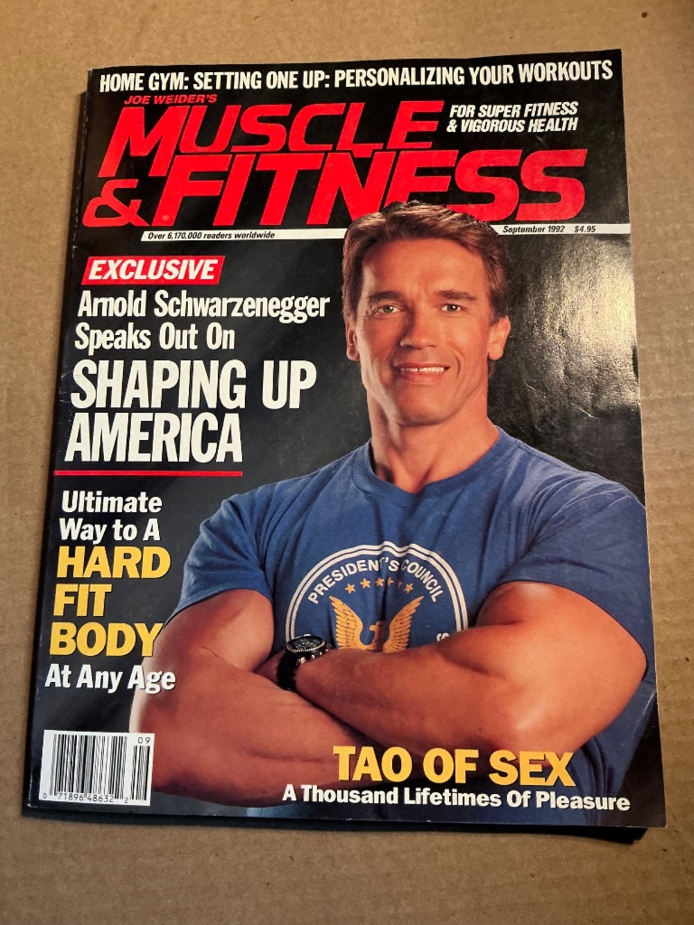 Joe Weider’s Muscle & Fitness Magazine September 1992 Arnold Schwarzenegger